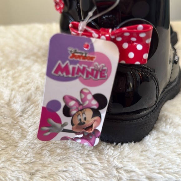 COPY - Little girl Disney ankle boots, black with bow on back, size 9, NWT - Picture 5 of 11